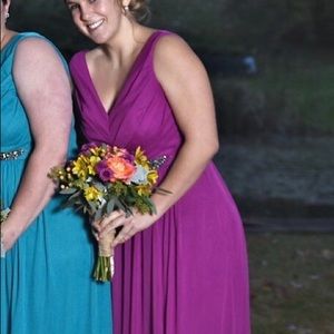 raspberry bridesmaid dresses
